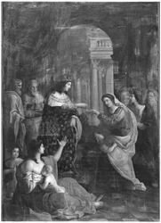 St. Louis (1214-70) verteilt Almosen